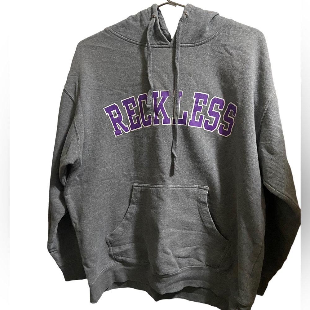 Nice High End Young & Reckless Skate Gray Men’s L Hoodie